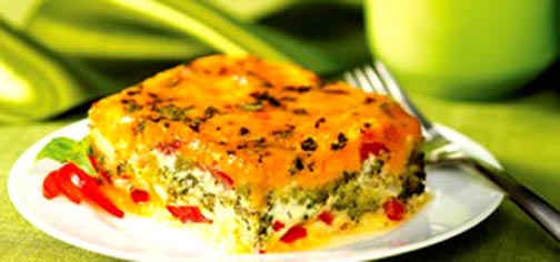 Baked Vegetable Omelette Baked Vegetable Omelette picture